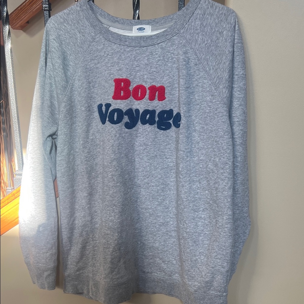 Gray 'Bon Voyage' Sweatshirt